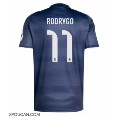 Muški Nogometni Dres Real Madrid Rodrygo Goes #11 Gostujuci 2025-26 Kratak Rukav Muški Nogometni Dres Real Madrid Rodrygo Goes #11 Gostujuci 2025-26 Kratak Rukav